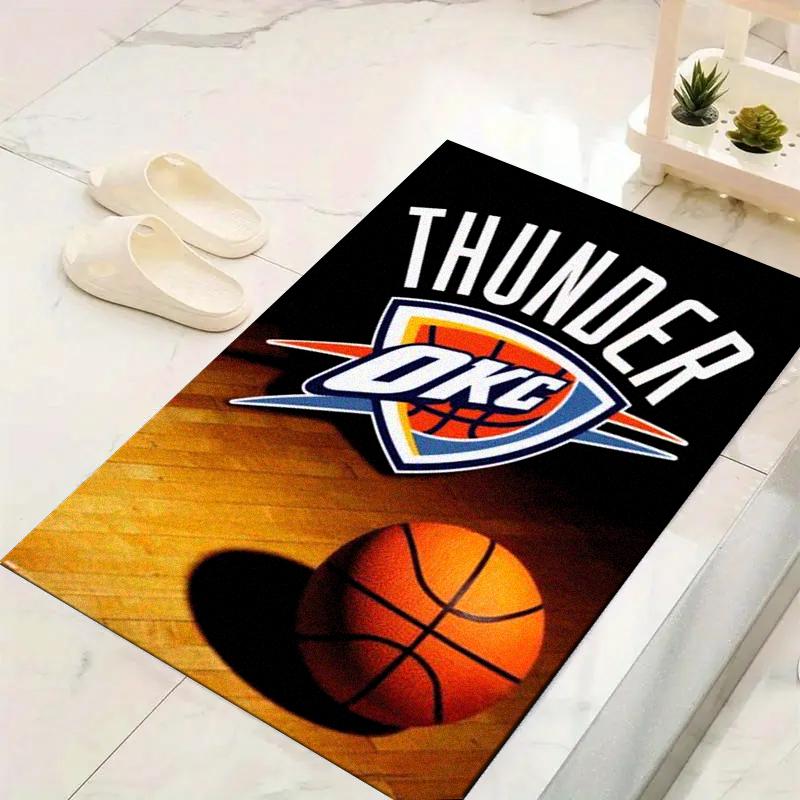 Oklahoma City Thunder Carpet Rug for Living Room Bedroom Home Sofa Decoration,Kids play Non-slip Floor Mat