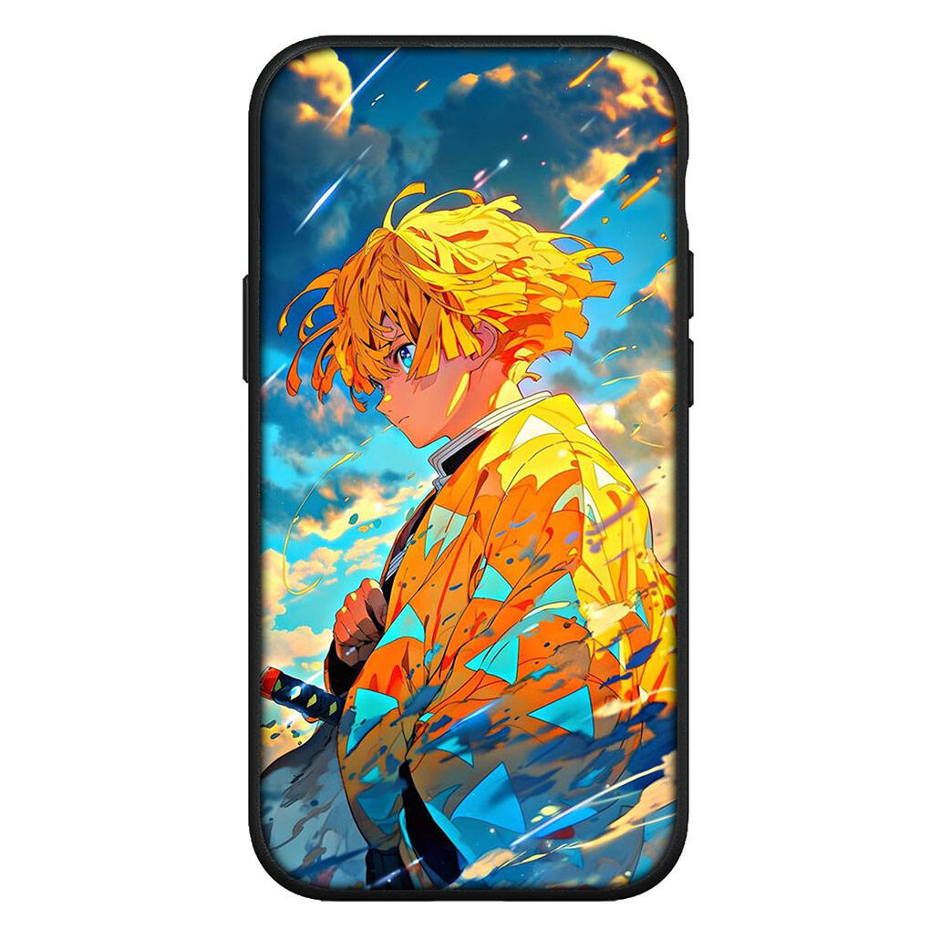 for Motorola Moto Edge 70 60 50 G54 G86 Samsung Galaxy S25 iPhone 17 16 15 Redmi Note 14 13 Pro Max Phone Case Demon Slayer Tanjirou Agatsuma Zenitsu