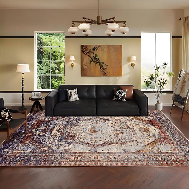 Bohemian Style Living Room Carpet Vintage Sofa Bedroom Bedside Carpet Floor Mat