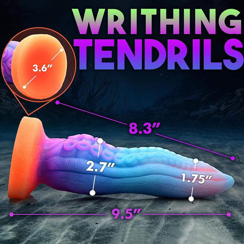 Luminous Silicone Dildo Octopus SM Super Large Anal Plug Outdoor Backyard Masturbator Adult Products for Women