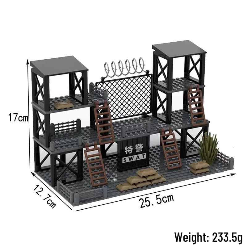 WWII Outpost Watchtower Military Building Blocks Set for Export