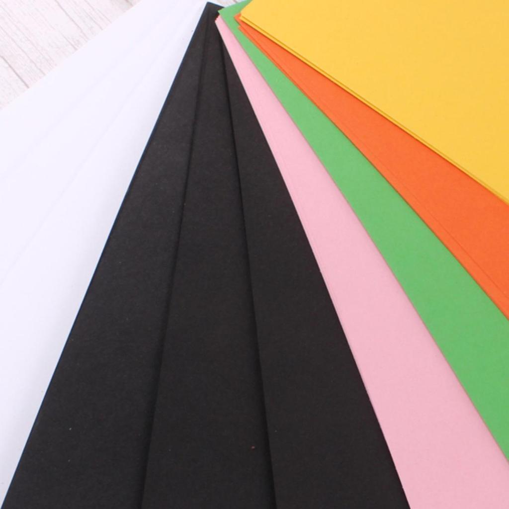 A4 Color & Black/White Cardstock, 200g, for Kids' Crafts & Art, Free Shipping