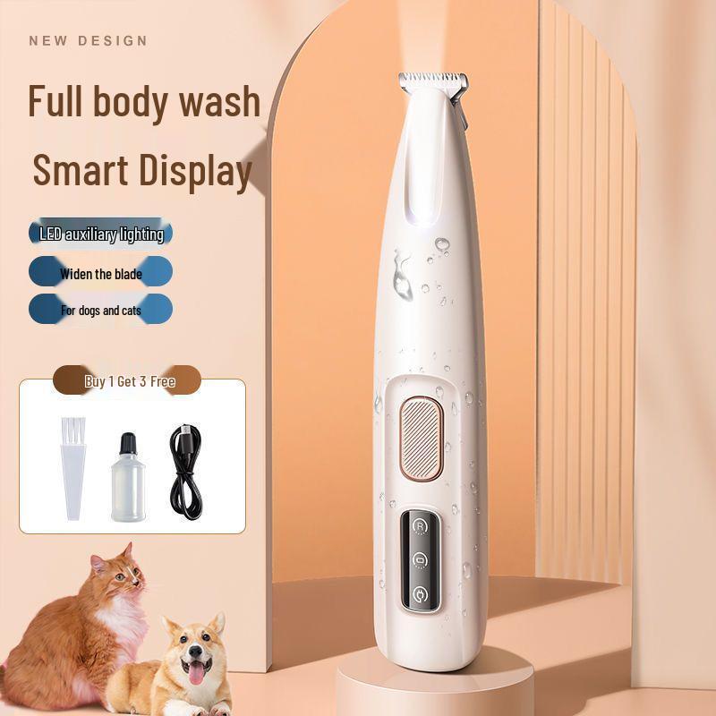 Universal Pet Hair Trimmer for Cats and Dogs - Wide Blade for Ears, Paws, Head, and Toes.