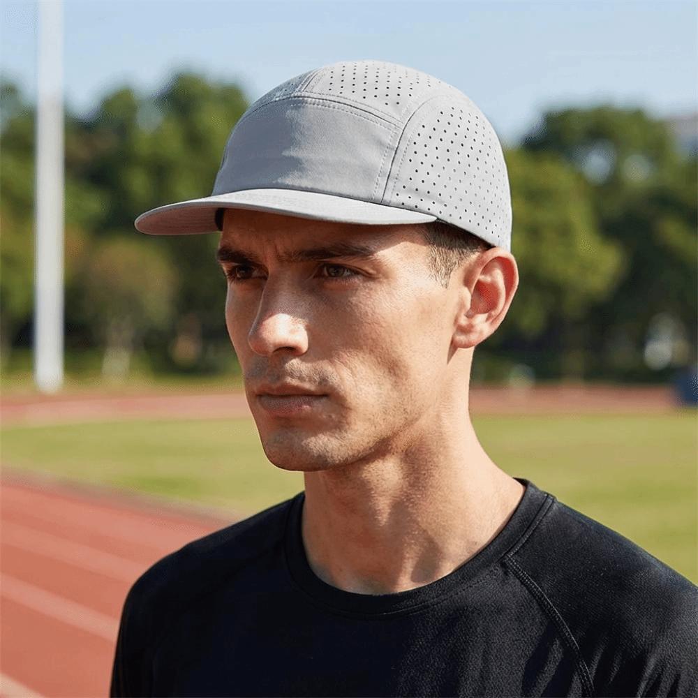 Lightweight Quick Drying Baseball Cap Soft 5-panel Running Cap Adjustable UV Protection Sport Cap Camping