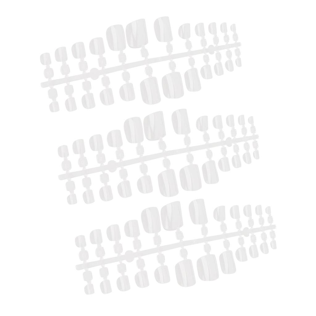 240pcs False Toenails Full Cover Multipurpose Glossy DIY Fake Toenails Full Cover for Home Nail