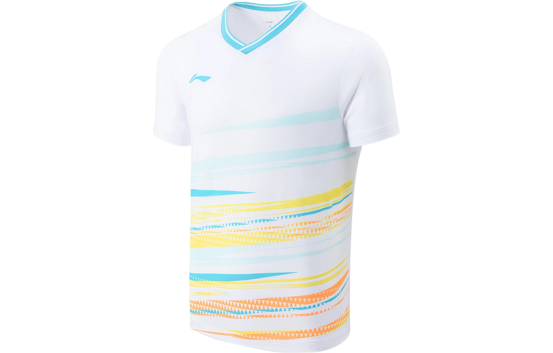 Футболка для бадминтона Li Ning, унисекс, стандартная, белая, AAYT577-3 L