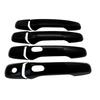 For Ford Explorer 2011- Carbon Fiber Style Chrome Car Door Handle Cover Sticker Trim Cap Accessories Auto Protect Decor ABS
