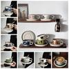 Portable Tea Cups and Dishes Ceramic Tea Utensils Retro Porcelain Tea Set  Household