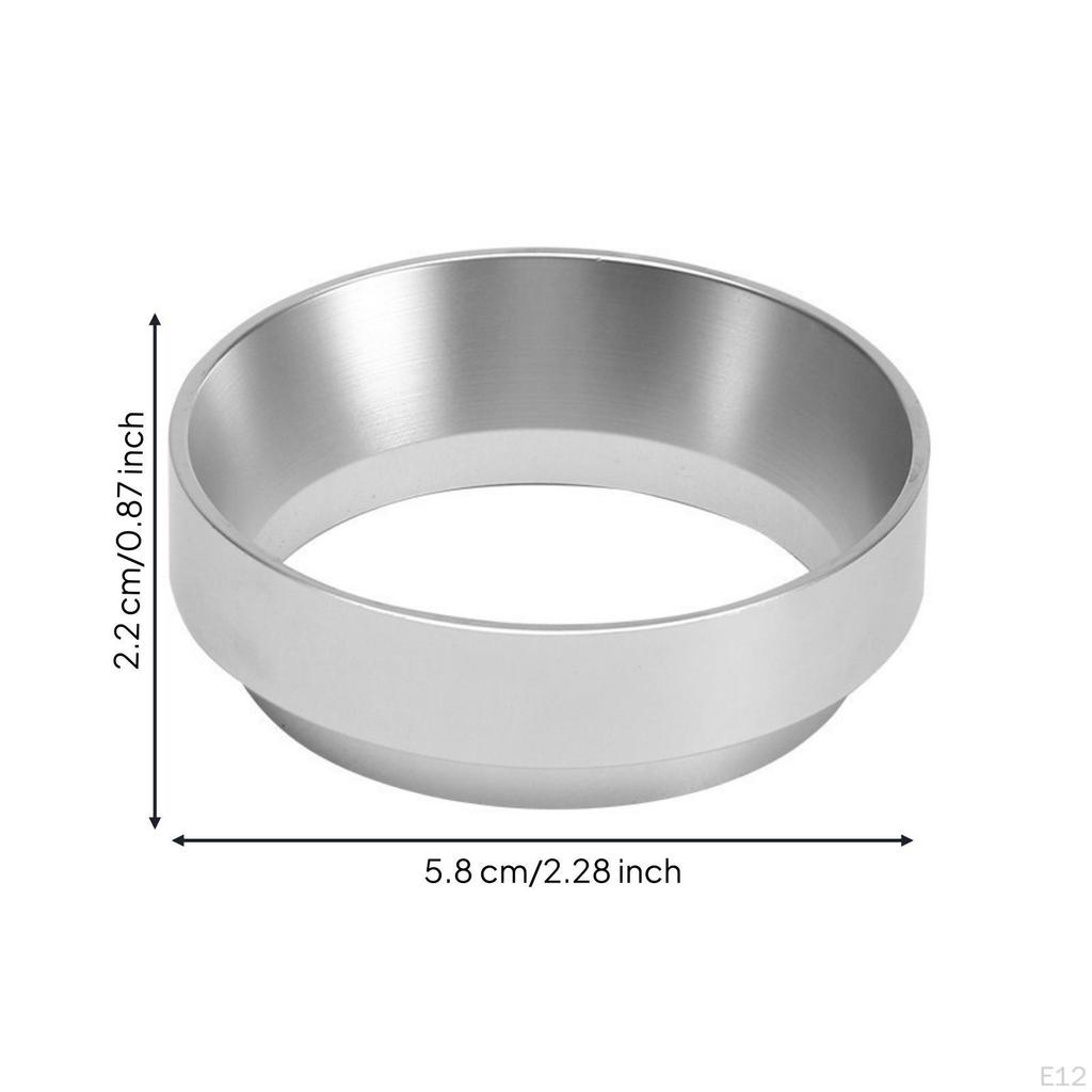 Aluminum Dosing Collar Secure Funnel One-Piece Espresso