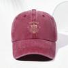 Men'S Simple Retro Baseball Caps Wash For Outdoor Sports And Street Style Solid Color And Distressed Look For Men'S Workout