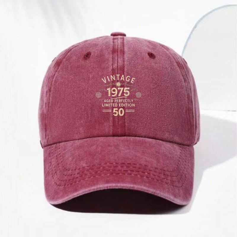 Men'S Simple Retro Baseball Caps Wash For Outdoor Sports And Street Style Solid Color And Distressed Look For Men'S Workout