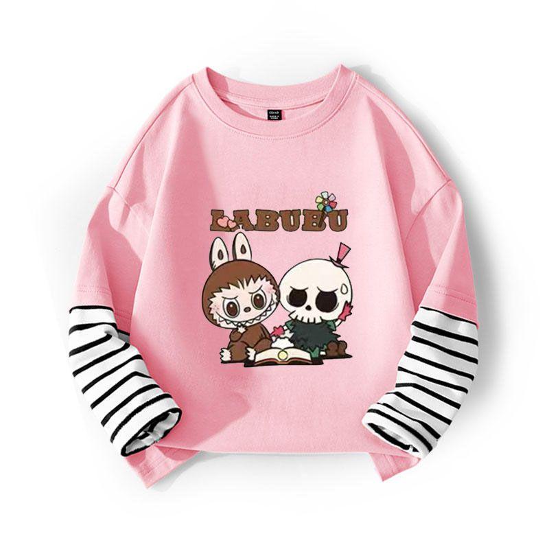 Spring and Autumn Girls'  Casual Base Shirt Children's Top