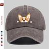 pc Cute Corgi Dog Print Baseball Cap Lightweight Summer Casual Holiday Printed YK Design Sun Hat Comfortable And Lightweight