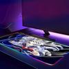 O-Oguri C-Cap Mouse Pad Animation Games Beautiful RGB Mouse Pad HD Gamer Large LED Light XXL PC Computer pad Non-slip Decor