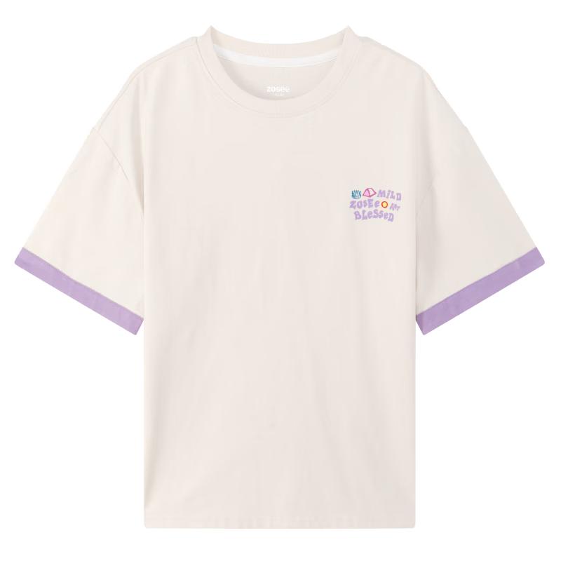 Zuoxi Boys 2026 Summer Cool Breathable Short Sleeve T-shirt 160