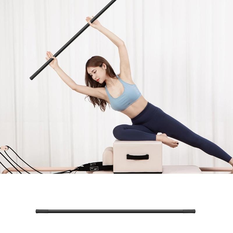 MultiPurpose Steel Stretch Stick Portable Yoga Stick with Nonslip Handle Balance Training Tool Flexibility Exercise Rod