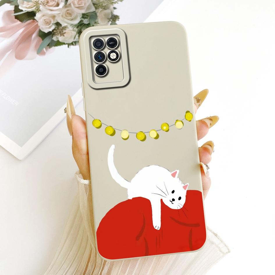 For Infinix Note 10 Case X693 Shockproof Silicone Cute Cartoon Cat Phone Cover For Infinix Note 10 Pro NFC X695 X695D X695C Capa