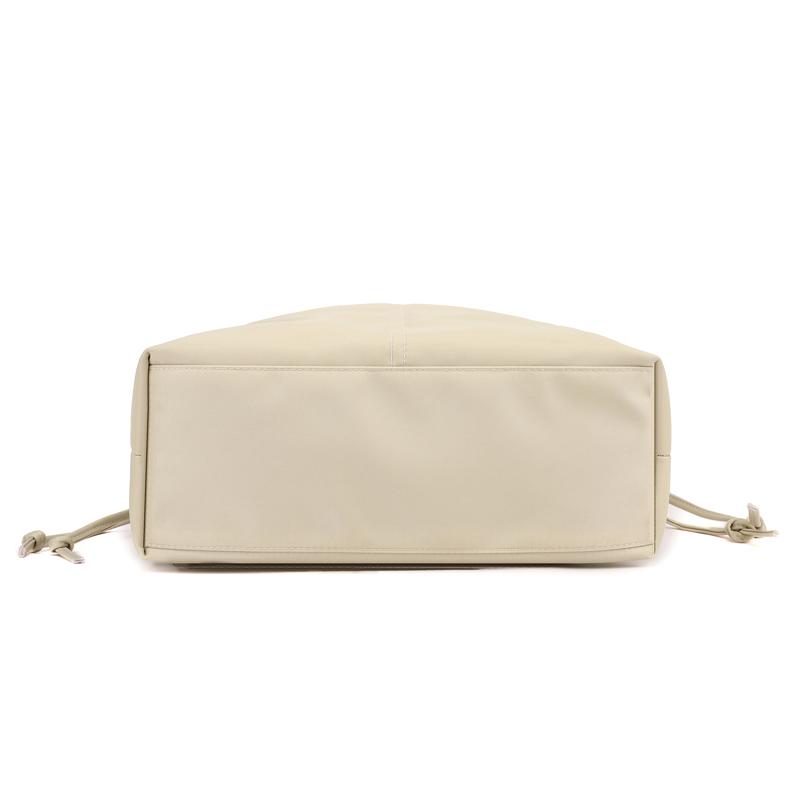 Drawstring Shoulder Bag Women's Handbag Lightweight Water-Repellent Nylon Tote Bag