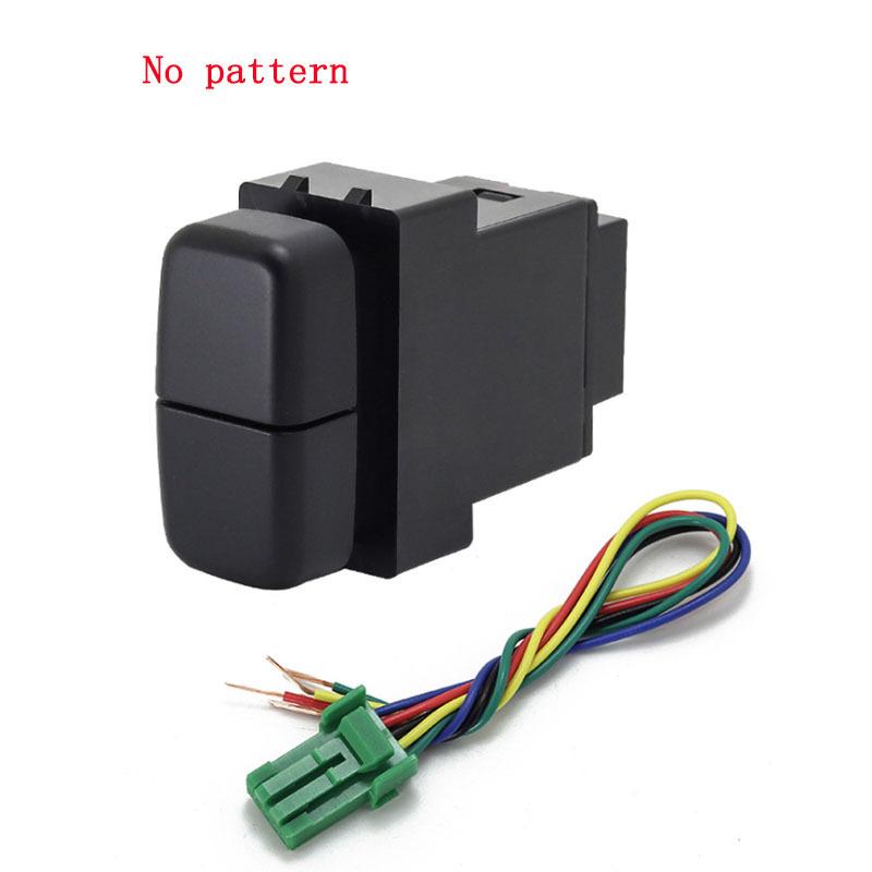 1pc Dual Key Switch Dual Switch Fog Light Daytime Running Light  Switch Button for Mitsubishi LancerX