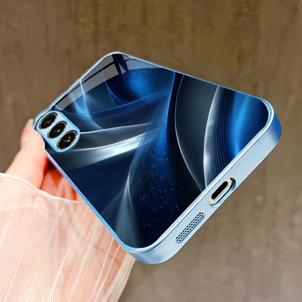 High-end Business style PhoneCase for Samsung Galaxy S26 S25 S24 S23 S22 FE Ultra Plus Built-in glass feel bare machine Men