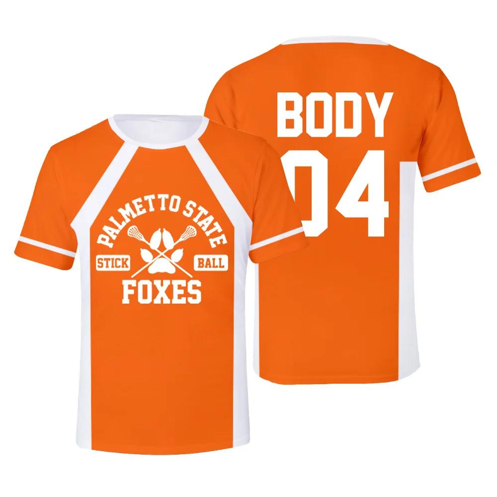 The Foxhole Court Palmetto State Foxes Lacrosse Jersey Cosplay WILDS MINYARD 3D T-shirt Men/Women Clothes Kids Tees