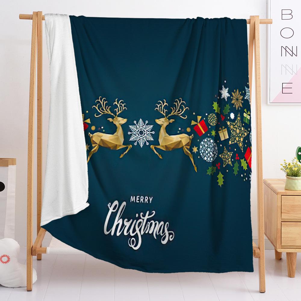 Flannel Blanket Bedroom Blanket European And American Blanket Christmas Theme Blanket Universal In All Seasons