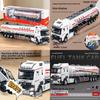 Engineering Vehicle Model Long Alloy Fuel Tanker With Lights Sound For Kids Playroom