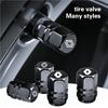 Metal Car Wheel Tire Valve Caps Air Stem Covers For Renault RS Megane 2 3 4 Trafic Scenic 2 Clio Captur Twingo QM6 Accessories R222