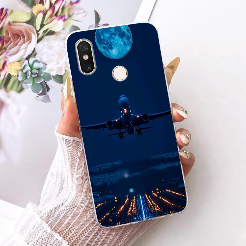 Transparent For Xiaomi Mi 8 Case Cover Luxury Fashion Butterfly Funny Cute Painted Casing M1803E1A