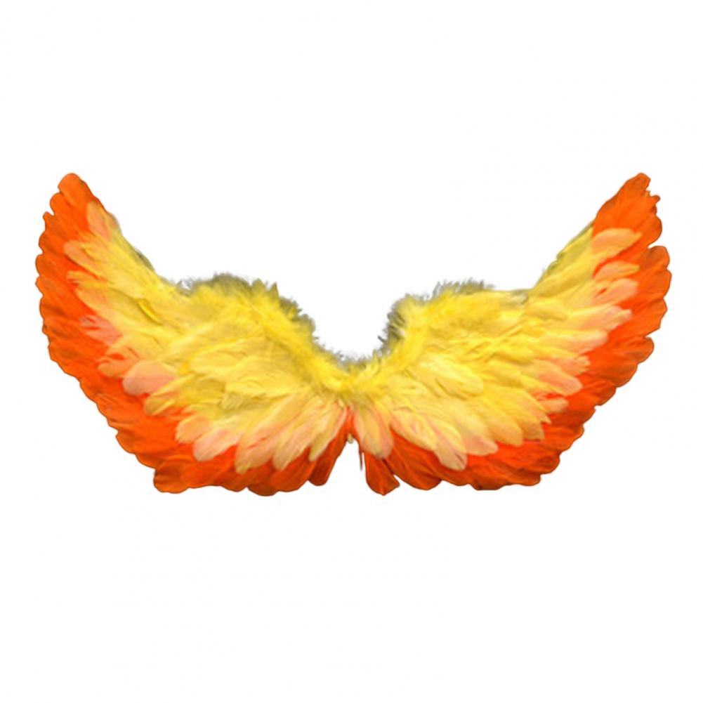 Angel Feather Wings with Elastic Straps Lightweight Costume Cosplay Wings Photography Props Holloween Party DIY Decorations
