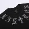 1958 CHROME HEARTS 2025 Summer New High Quality Cotton Round Neck Loose Large Size Men's and Women's T-shirt Couple T-shirt