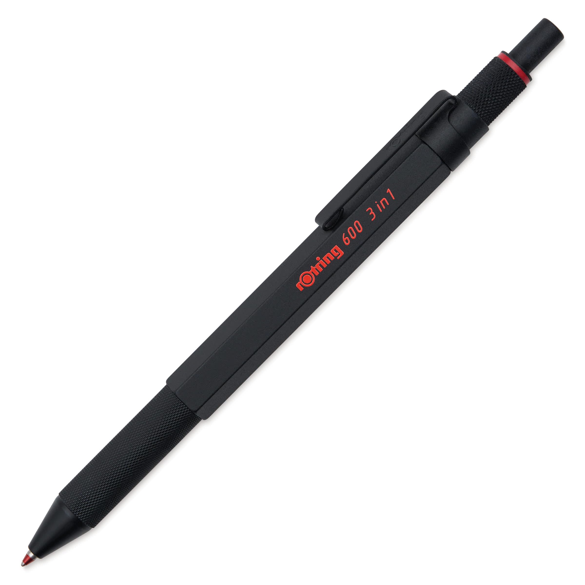 

Rotring 600 3-in-1 Multi-Pen Black and Red Twist-Type Gift Boxed Drafting Pen 2164108 Mechanical Pencil