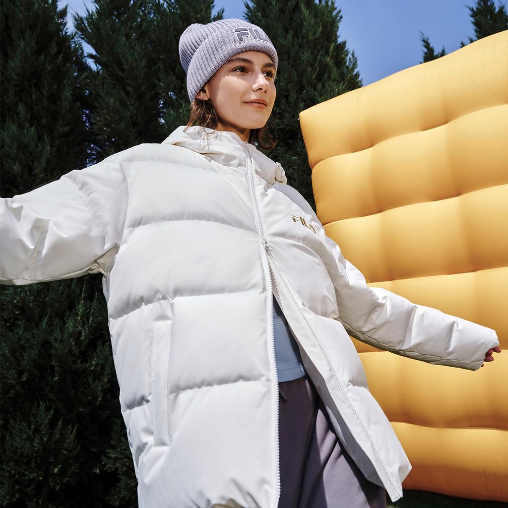 Fila Original RGB Colorful Fashion Simple Retro Classic Casual Versatile Comfortable Warm Hooded Down Jacket Unisex Outerwear F51U549904FWT