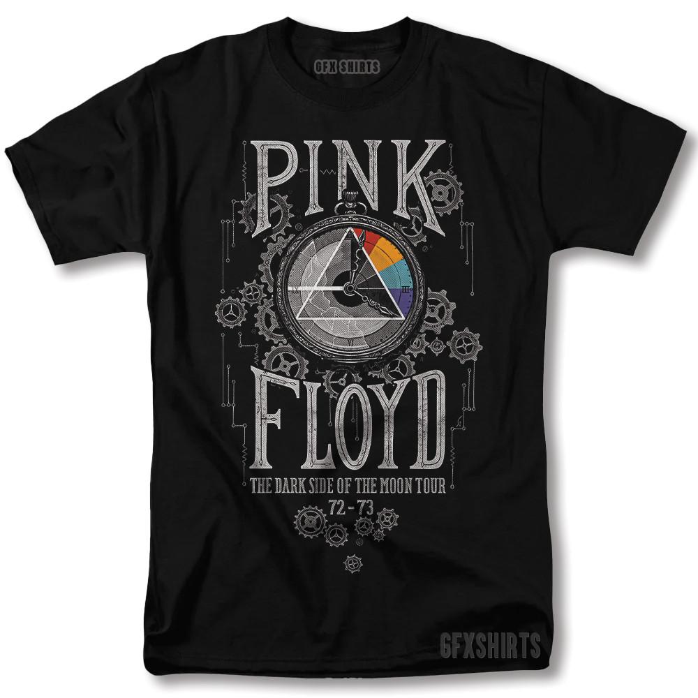 Maglietta Pink Floyd Dark Side of the Moon Rock Tour Vntg Design Grafico T-Shirt Unisex