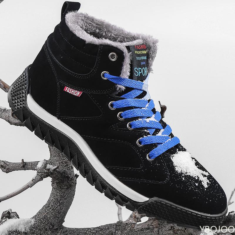 Fashionable Versatile New Autumn Winter Men's Shoes Casual Comfortable Warm Snow Boots Outdoor Minimalist Anti Slip Shoes