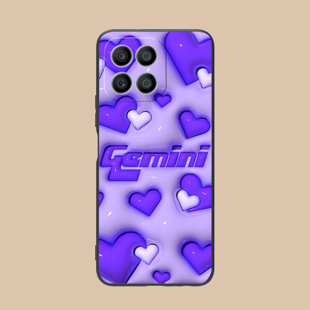 Zodiac Sign Gemini Mobile Phone Case for Honor 90 80 70 60 50 30 20 10 9 8 7 Pro S SE Lite 5G Colorful Printing Cover Luxury