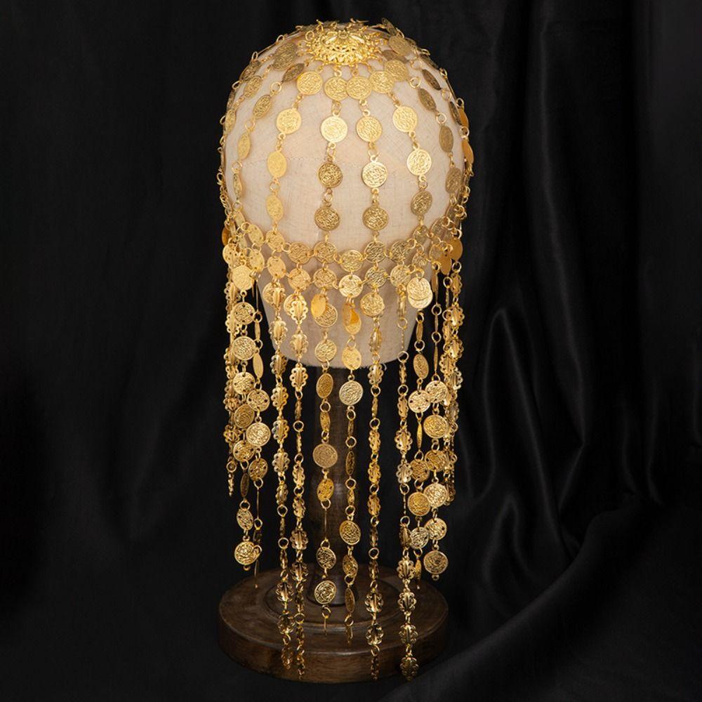 Korean Style Exotic Forehead Chain Fairy Long Tassels Hair Chain Forehead Ornament  Hair Jewelry