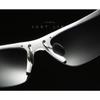 aoron Men's Cycling Sunglasses Fashion Polarized Aviation Aluminum Magnesium Sunglasses Half Frame Sunglasses