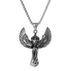European and American Pendant Archangel Necklace, Men's Retro Winged Angel Muse Pendant 2026