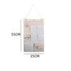 1/2pcs Linen Cotton 7Pocket Wall Hanging Storage Bag Door Back Organizer For Dorm Sundries