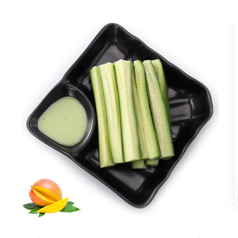 1PC Black Scrub Barbecue Meat Sushi Plate Not Easily Broken Melamine Cutlery Fruit Dessert Storage Plate Kitchen Accessories