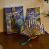 Book Shaped Lamp Foldable Chinese Calligraphy Decor Light DIY Book Lamp