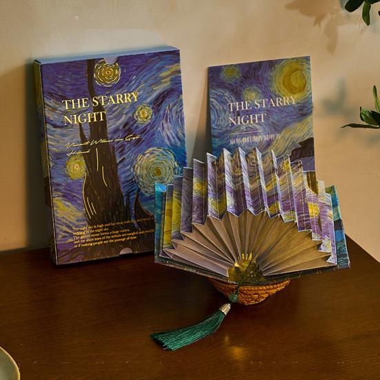Book Shaped Lamp Foldable Chinese Calligraphy Decor Light DIY Book Lamp