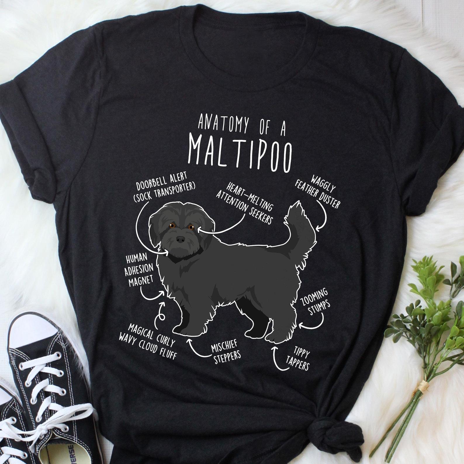 Black Maltipoo Shirt, , , Funny Maltipoo Dog Lover Gift, Cute Maltipoo T-shirt, Doodle Poodle Mix Tshirt Pet Tee Mom Dad 120