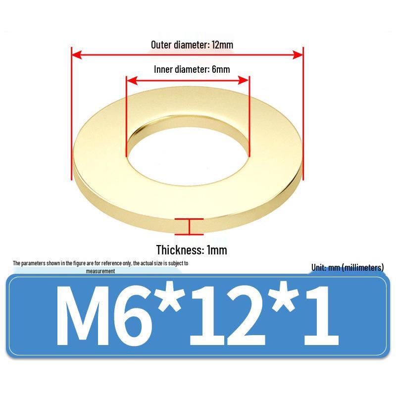 Thickened Round Brass Washer M2-M20