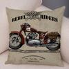Super Soft Plush Cushion Cover 45x45cm Cartoon Motorcycle Pillowcase Decor Car Printed Pillow Case for Home Sofa Children Room