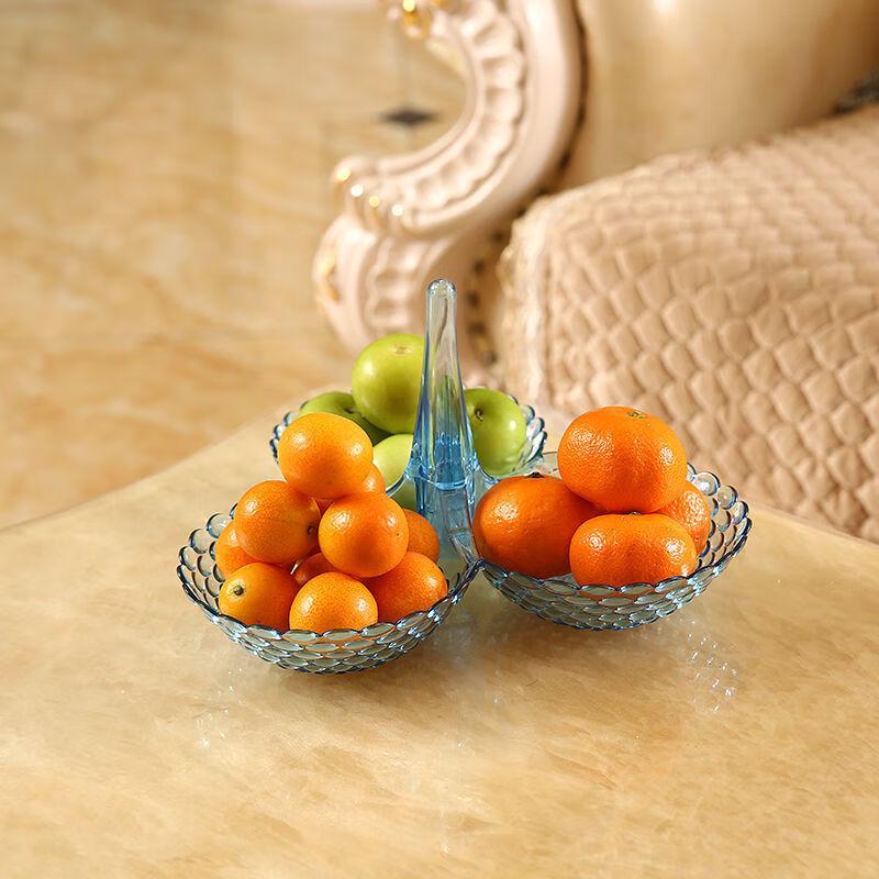 Luxury Multi-Layer Transparent Plastic Fruit Plate for Living Room