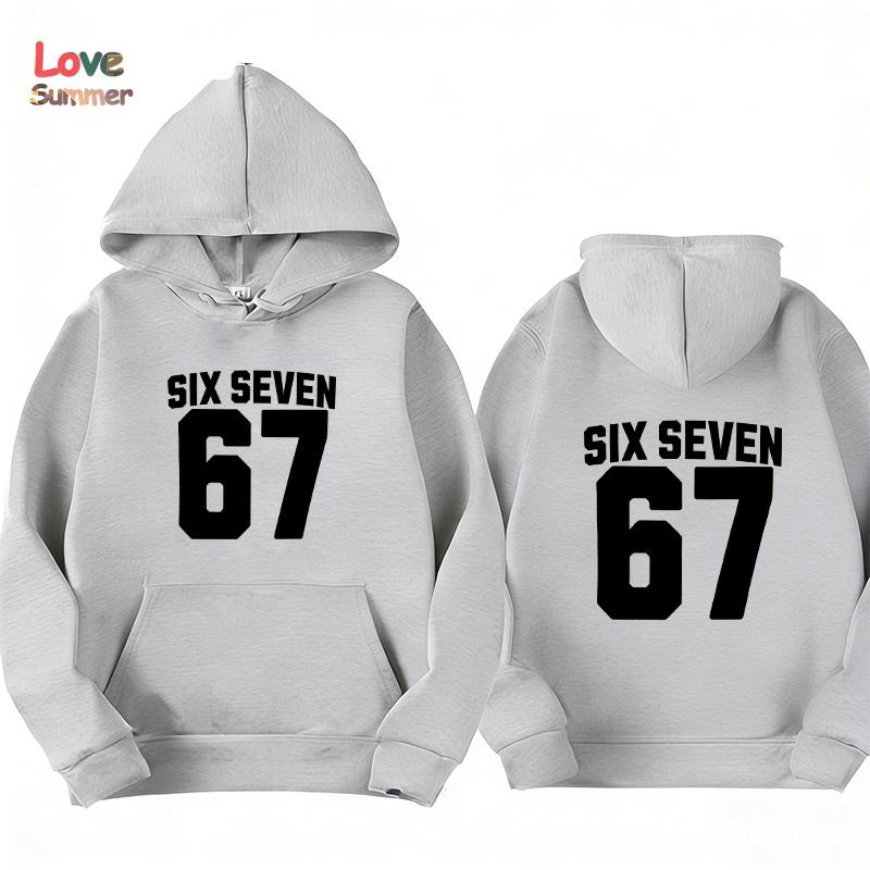 67 Jacket Zip Up Hoodie Unisex Six Seven Italian Brainrot Harajuku Hooded Spring Autumn Casual Thin Top Coat Kid Clothing Gift