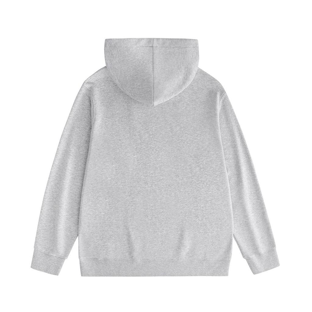 Unisex Classic Solid Color Logo Embroidered Hoodie