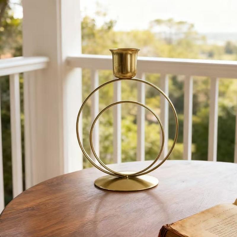 Retro Taper Ljusstakar Järn Ljusstakar för Hem Matsalsbord Mittdekorationer Bröllop Högtid Fest Jul